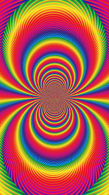 Optic illusion, Rainbow Colors HD phone wallpaper