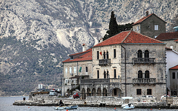 Cities, Mountains, Lake, Hotel, Montenegro HD wallpaper