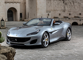 Ferrari portofino, silver convertible car HD wallpaper