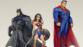 The Justice League Heroes Cartoons Minimal , justice-league, superheroes, batman, wonder-woman, superman, minimalism, minimalist, artist, artwork, digital-art, artstation HD wallpaper