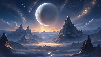 Alien Planet, Alien Planet, alien, planet, space, night HD wallpaper