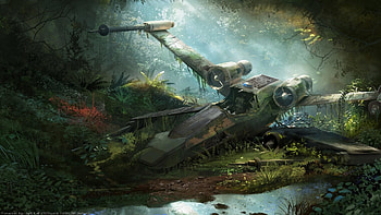 Abandoned-X-Wing--wp4001812 HD wallpaper