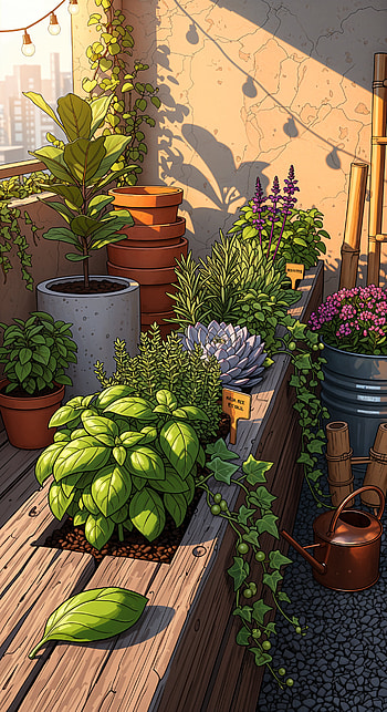 Balcony Planter Sanctuary — , balcony HD phone wallpaper