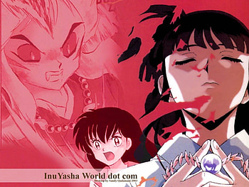 inuyasha3, purple, pink, black HD wallpaper
