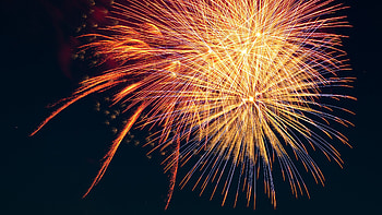 Holidays, Salute, Sparks, Multicolored, Motley, Glow HD wallpaper