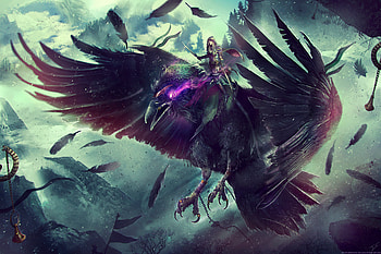 World Of Warcraft Raven Fantasy , world-of-warcraft, games, raven, fantasy, deviantart HD wallpaper
