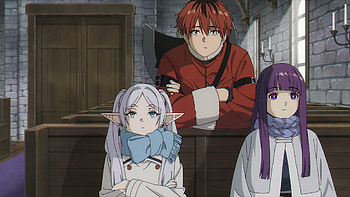 The Legendary Trio, Frieren: Beyond Journey's End, Fern (Frieren: Beyond Journey's End), Stark (Frieren: Beyond Journey's End), Frieren (Frieren: Beyond Journey's End) HD wallpaper