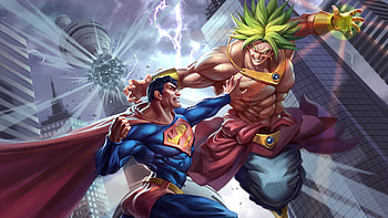 Superman Vs Goku , superman, goku, superheroes, artist, artwork, digital-art, artstation HD wallpaper