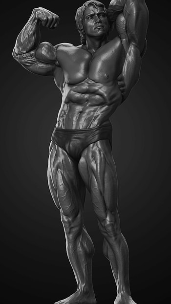 Arnold Schwarzenegger, Mr. Olympia 1974, ArtStation , Iconic physique HD phone wallpaper