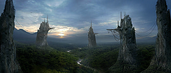 Fantasy castle , High-definition HD wallpaper