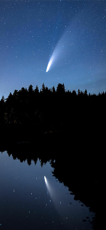 Comet , Celestial beauty, Astral backgrounds, Stellar wonders HD phone wallpaper