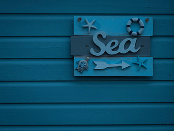 Sea, Words, Inscription, Pointer HD wallpaper