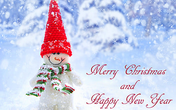 Christmas & New Year, winter, holidays, attractions in dreams, snowman, love four seasons, Christmas, snow, nature, xmas and new year HD wallpaper