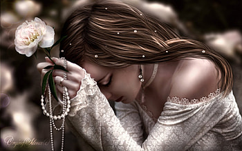 Painting Art, girl, dress, art, painting HD wallpaper
