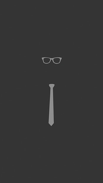 tie, glasses, graphic, minimalist HD phone wallpaper