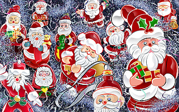 Santa Clause Decorations, Clause, Santa, Christmas, Decorations HD wallpaper