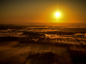 Landscape, Nature, Sunset, Twilight, View From Above, Horizon, Dusk HD wallpaper