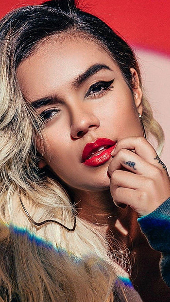 Latin Pop Diva: Scarlet Lips & Beats, singer, music HD phone wallpaper