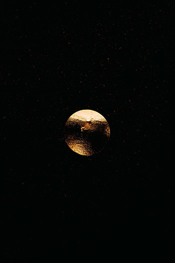 Gold, Ball, Circle, Particles HD phone wallpaper