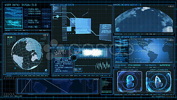 Technology Interface Computer Data Screen Gui Stock Video 11432130 . HD wallpaper
