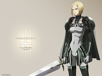 Claymore, short haird, sword, blonde, anime, helen HD wallpaper