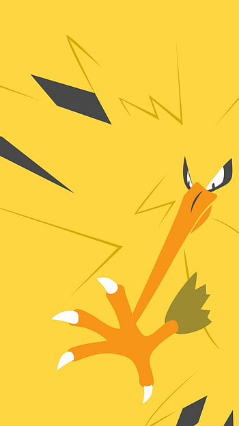 Zapdos: Thunder Wing | Shock Talon | Electric Legend Art | Yellow Strike, video game, Pokemon HD phone wallpaper