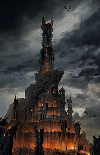 Barad-dur, The Lord of the Rings HD phone wallpaper