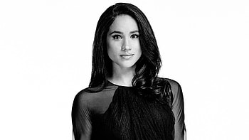 Meghan Markle, Monochrome , Stylish look, Classic beauty HD wallpaper