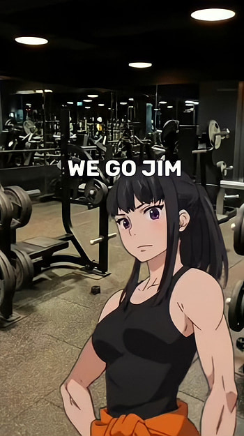 Gym anime HD phone wallpaper