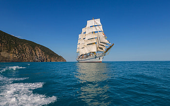 Tall Ship, coast, sails, sailing, water HD wallpaper