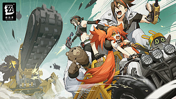 Zenless Zone Zero : Koleda Belobog & Friends in Action, Zenless Zone Zero, Bangboo (Zeneless Zone Zero) HD wallpaper