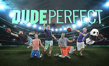 Dude Perfect, Sports entertainment, Emblem logo, Sarah Cunningham post HD wallpaper