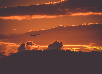 Prop Plane Passing Thorugh Clouds , plane, graphy, nature, clouds HD wallpaper