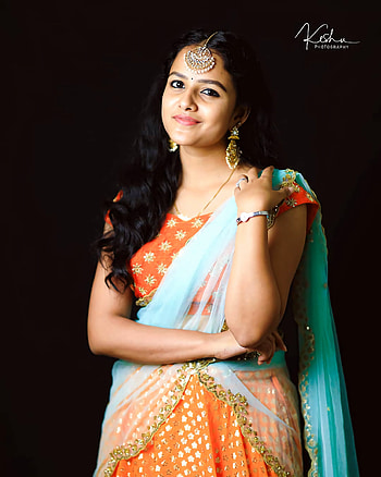 Vaishnavi Chaitanya, sari, Telugu_actress HD phone wallpaper