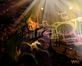 Stepping into a world of Twilight, twilight, video games, midna, zelda, wolf link HD wallpaper