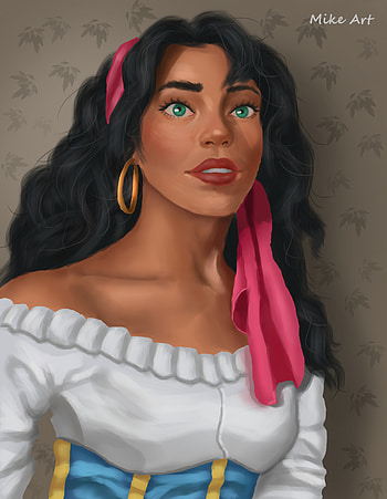 Esmeralda, Hunchback of Notre Dame, Artstation, Disney HD phone wallpaper