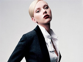 Scarlett-Johansson, scarlett, white, johansson, model, laugh, actress HD wallpaper
