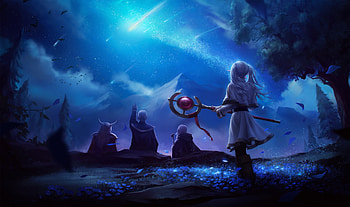 Fascinating Night - Frieren: Beyond Journey's End, Anime, Frieren: Beyond Journey's End HD wallpaper