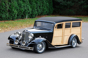 1933-Buick-Phantom-Woodie, Black, Hotrod, Classic, 1933 HD wallpaper