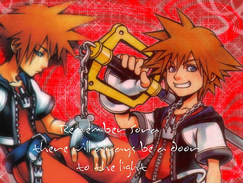 smileing sora, kindom hearts, smileing, sora HD wallpaper