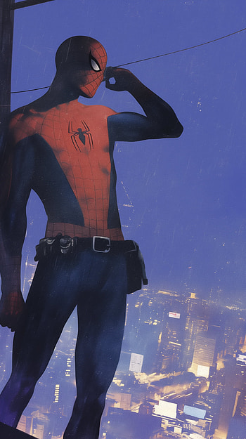 Spider-Man in the Rain: A Dynamic , Comic, spider man, rain HD phone wallpaper