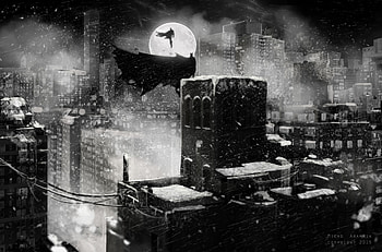 Superman Batman Monochrome, superman, batman, superheroes, artwork, digital-art, artstation, monochrome HD wallpaper