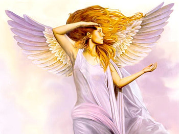 Beautiful Angel, clouds, angel, sky HD wallpaper