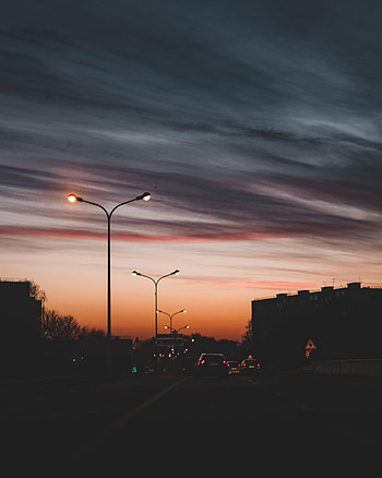 Twilight, Cars, Dark, Road, Dusk HD phone wallpaper