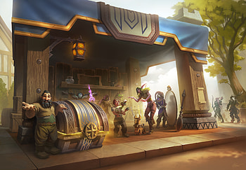 World of Warcraft Dragonflight Trading Post, video game, World of Warcraft: Dragonflight HD wallpaper