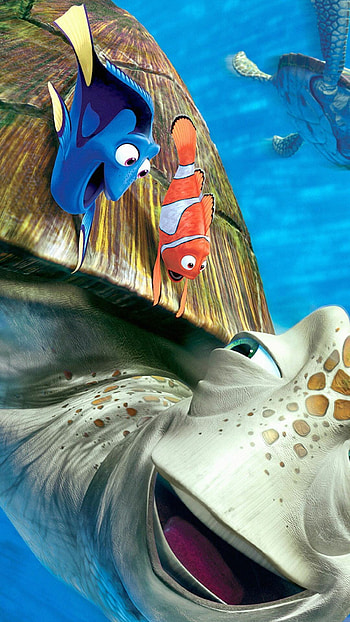 Crush, Finding Nemo HD phone wallpaper