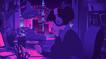 Synthwave Girl ( ) : R LofiGirl, Lofi Study HD wallpaper