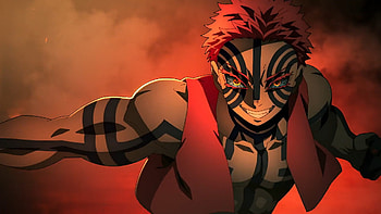 Akaza — Demon Slayer: Kimetsu no Yaiba, Anime, Demon Slayer: Kimetsu No Yaiba, Akaza (Demon Slayer: Kimetsu No Yaiba), Demon Slayer: Kimetsu No Yaiba - The Movie: Infinity Castle HD wallpaper