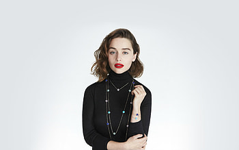 Emilia clarke, dior, brunette HD wallpaper