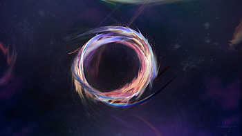 Space Purple Abstract, abstract HD wallpaper